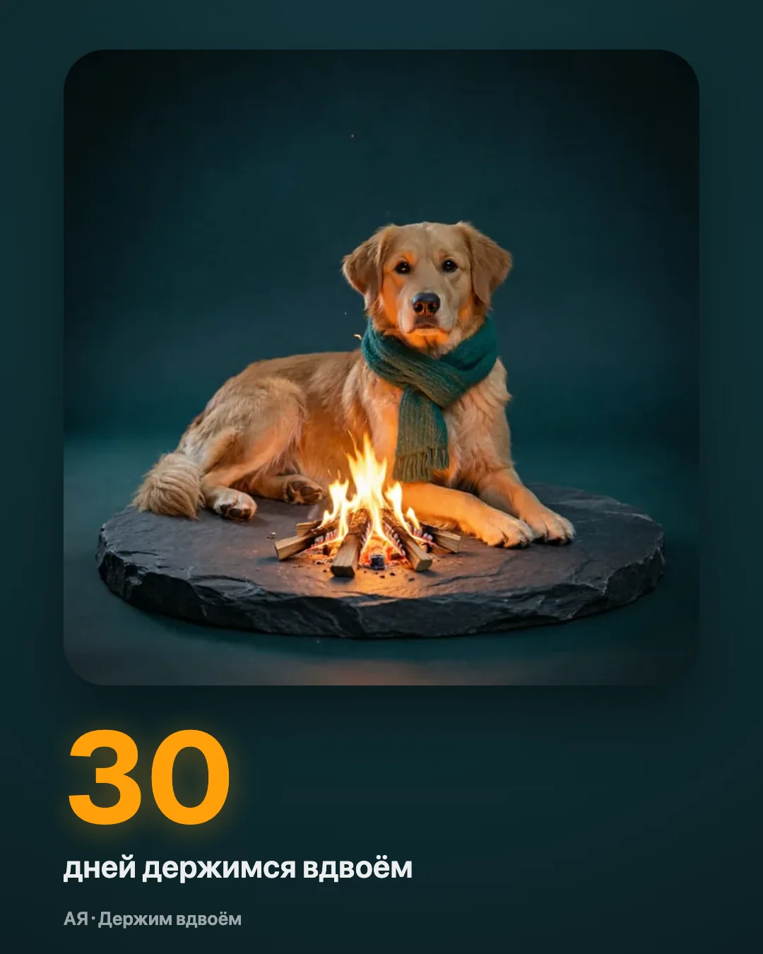 Открытка: 30 дней